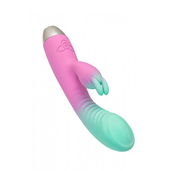 Flovetta Orchid G Noktası ve Klitoral Uyarıcı Silikon Vibratör – Mint Pembe, 21 cm