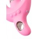 Klitoral uyarıcılı vibratör JOS Twistme,silikon,pembe,19,5 cm