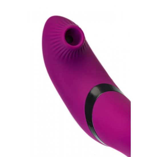 JOS Vakum uyarımlı döner vibratör Spinser,silikon,mor,23 cm