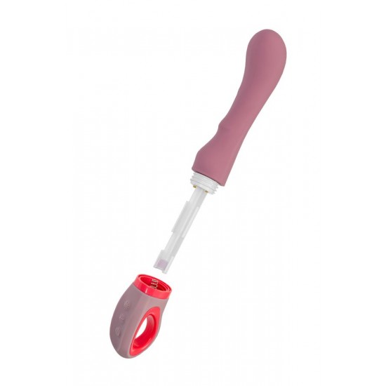 Rose Silikon Titreşimli Vibratör – Pembe, 19 cm