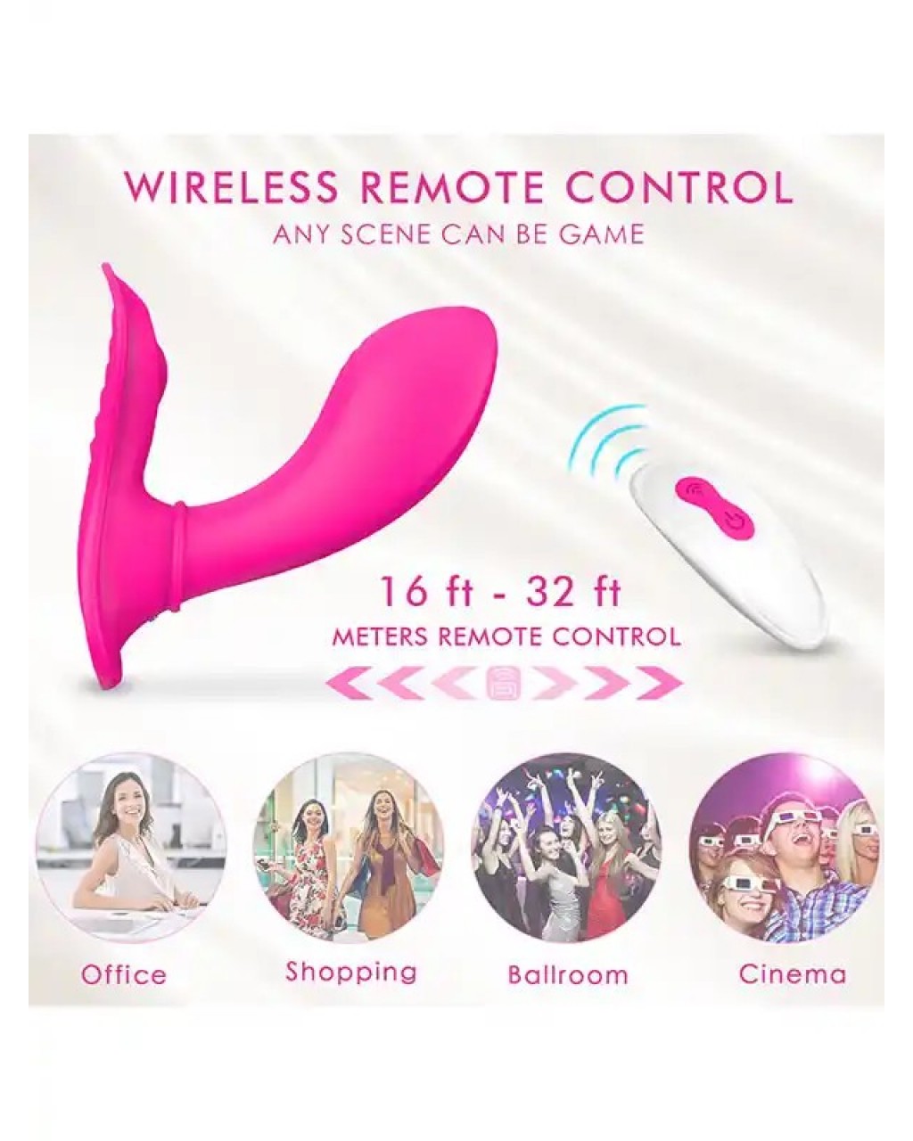 Çamaşır İçi Şarjlı Uzaktan Kumandalı Vibratör