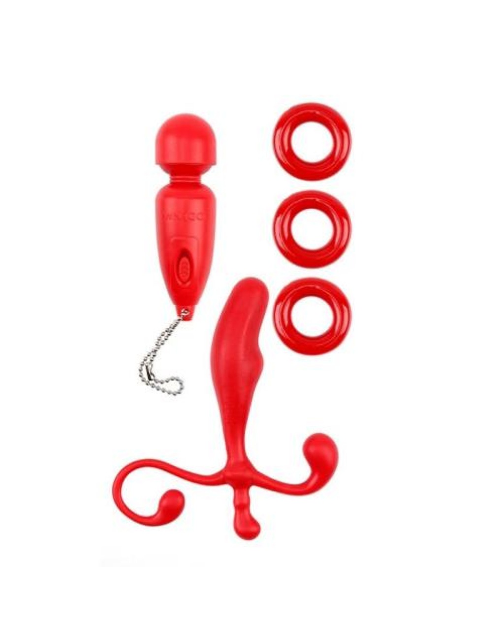 Anahtarlık Vibratör ve Çift Aşkı Kiti Kırmızı