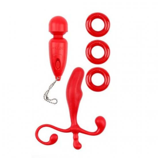 Anahtarlık Vibratör ve Çift Aşkı Kiti Kırmızı