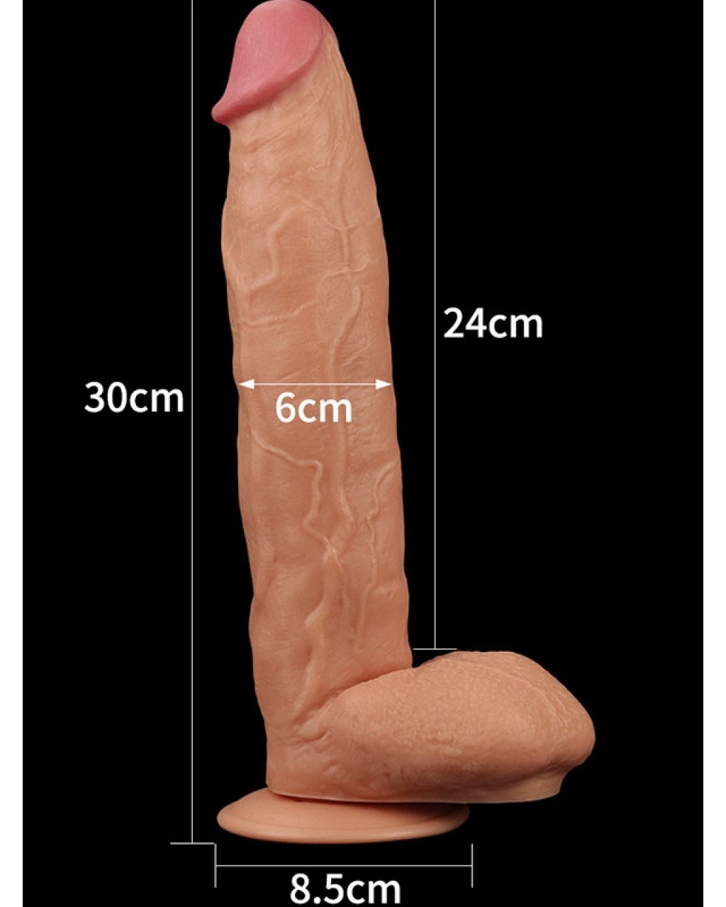 LoveToy Büyük Boy Realistik Gerçekci Dildo 30x6cm