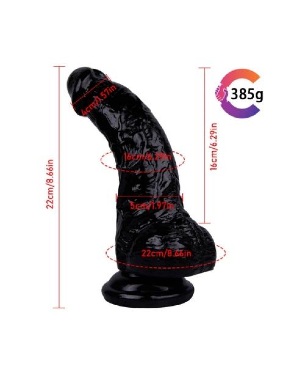 Noctis 22cm Siyah Realistik Penis