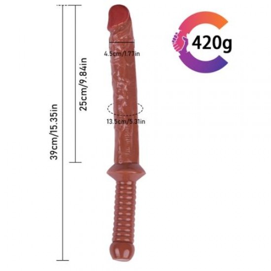 Noctis 39cm Kahverengi Realistik Kılıç Dildo