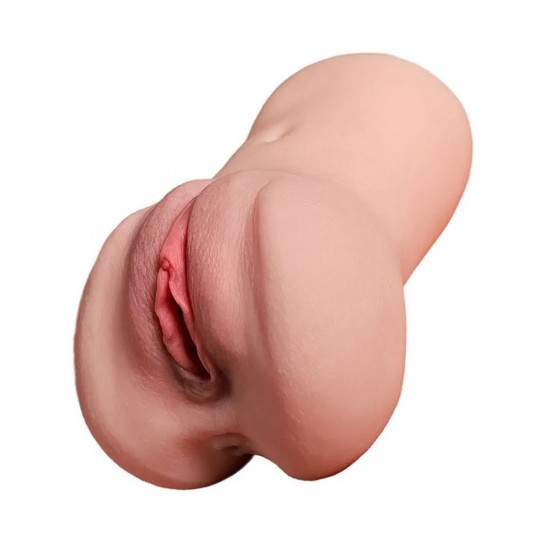 Çift Girişli Vajinal ve Anal Mastürbatör 18CM