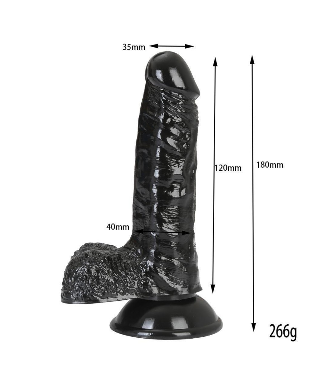 Dildo Gerçekçi Et Dokusunda Realistik Zenci Penis 18 CM