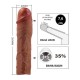 Gerçek Hissiyatlı Uzatıcı Penis Kılıfı Brown