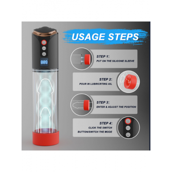 LCD Ekranlı Otomatik Penis Pompası