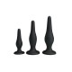 Siyah Silikon Anal Tıkaç Set