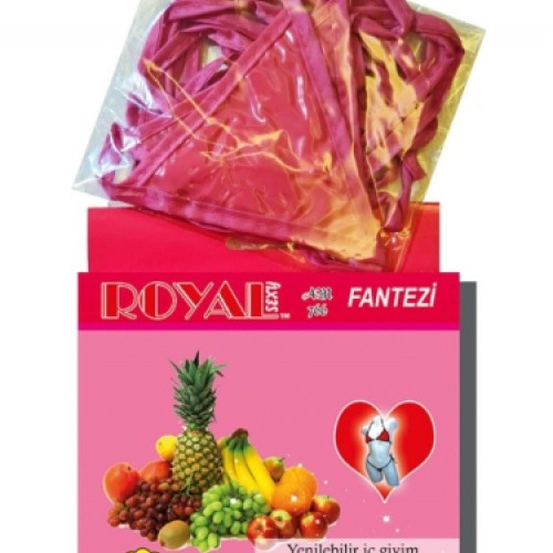 Royal Yenilebilir Tanga Sütyen Karışık Meyve Aromalı