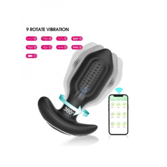 Telefon Kontrollü Titreşimli Anal Plug 