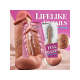 SuperLove Realistik Dual Density Dildo – 21 cm Güçlü Emme Tabanlı Vücut Dostu Silikon