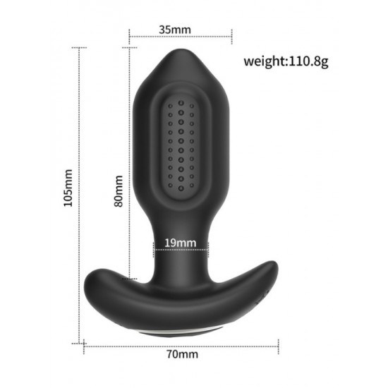 Telefon Kontrollü Titreşimli Anal Plug 