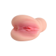 Gerçekçi Vajina Mastürbatör 18 cm – Çift Girişli,Yumuşak ve Esnek