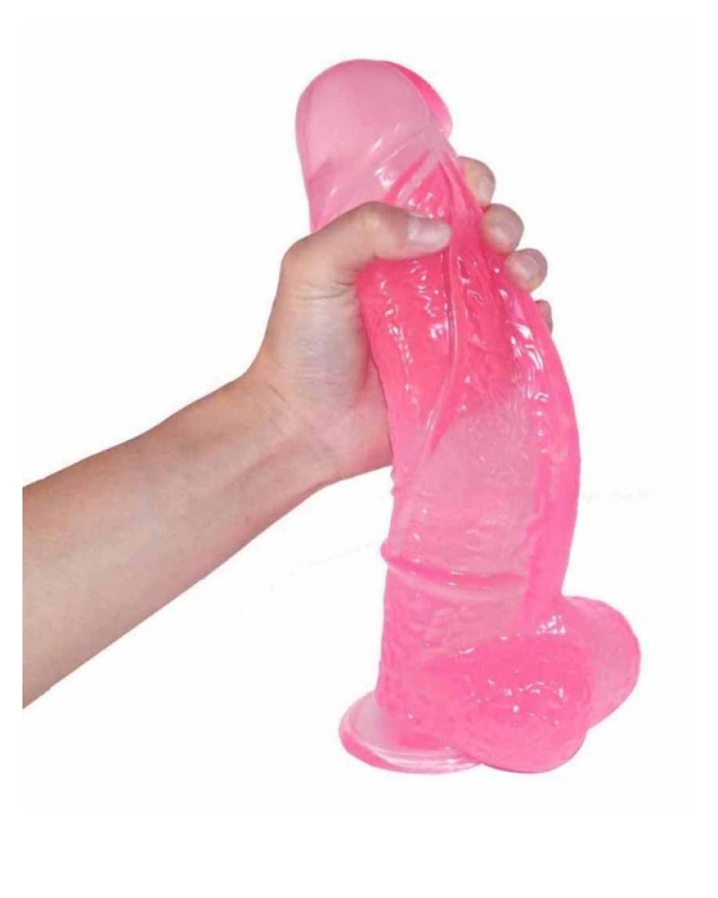 28cm Uzunluk 6,5cm Kalınlık Pembe Realistik Dildo