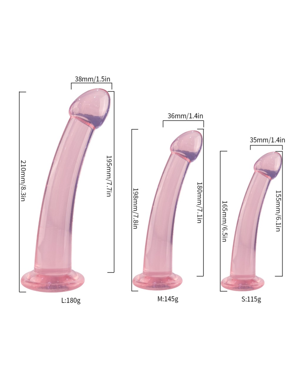 3'lü Yumuşak Dokuda Anal Jel Dildo Set