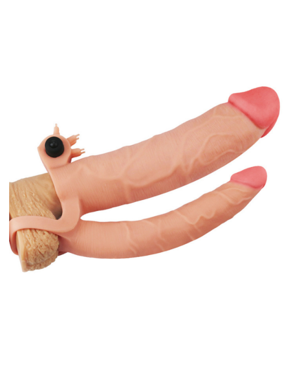 3 İnç Pleasure X Tender Vibrating Double Penis Sleeve Penis Kılıfı