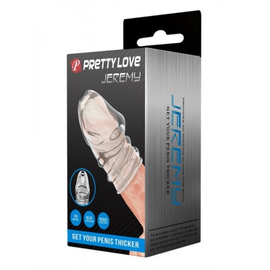 Jeremy Geciktirici ve Sertleştirici TPR Penis Kılıfı