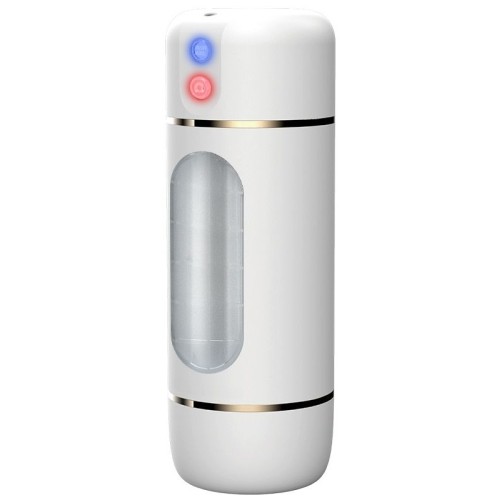 Pilli 10 Mod Titreşimli Sesli Akıllı Mastürbatör Beyaz