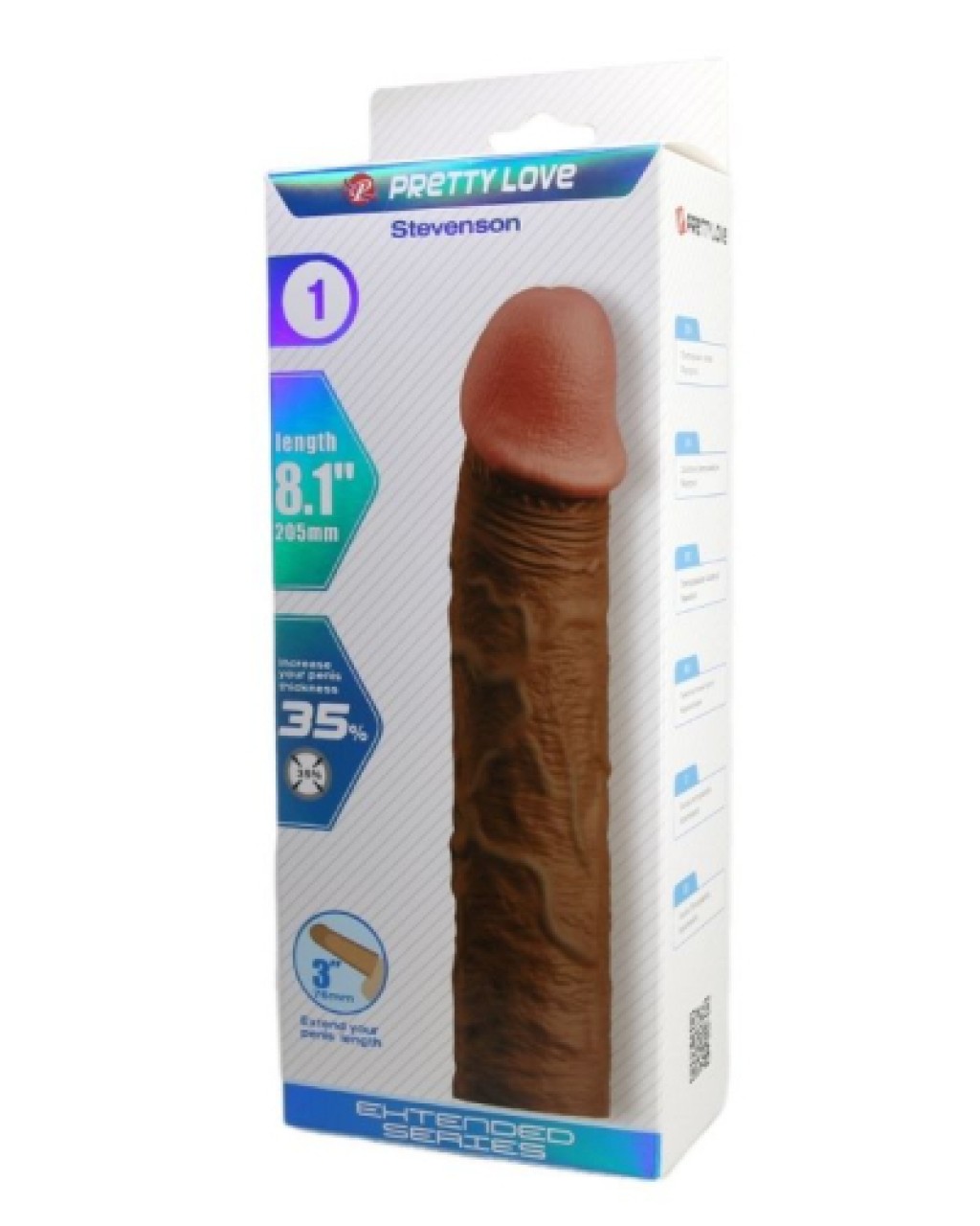 Gerçek Hissiyatlı Uzatıcı Penis Kılıfı Brown