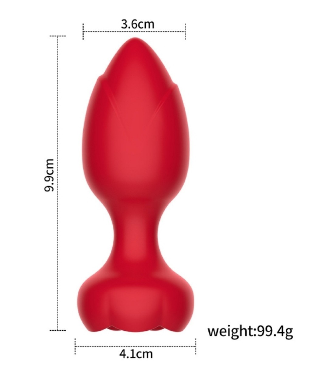 Telefon Kontrollü Full Covered Rubber Rose Plug Telefon Kontrollü Full Covered Rubber Rose Plug