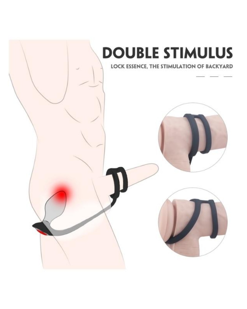 S-Hande Metal Anal Plug Seti ve Penis Halkası