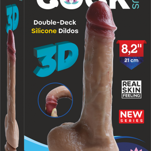 Realistik Penis Vantuzlu Damarlı 21 cm