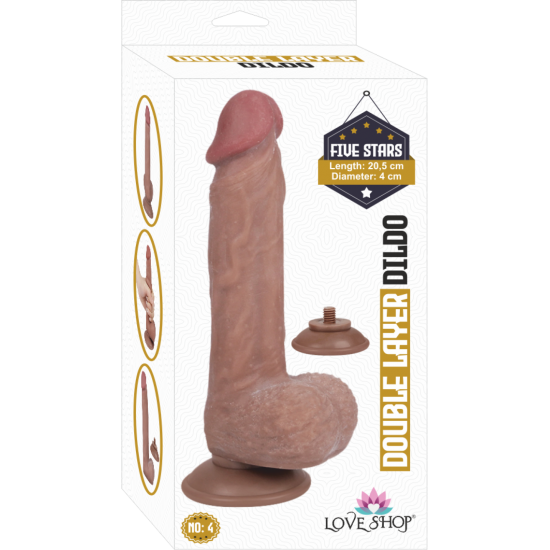20cm Çift Katmanlı,Derili ve Kıkırdaklı Bükülebilir Penis