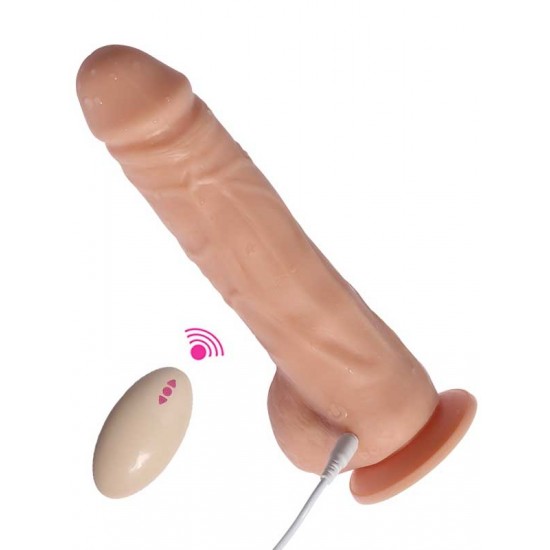 Şarjlı Uzaktan Kumandalı Titreşimli Realistik Dildo 19X4.5 cm